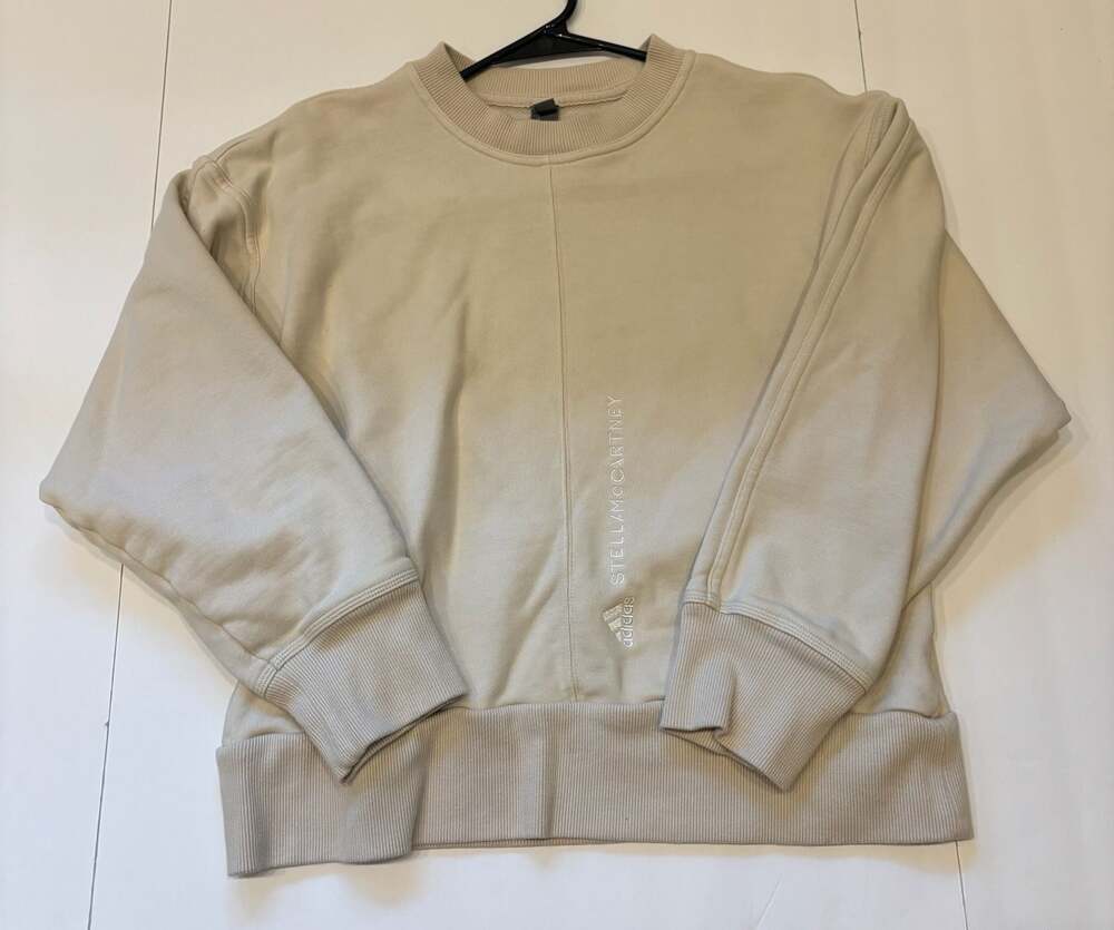Adidas by Stella McCartney French Terry Cropped Crew Neck Sweatshirt